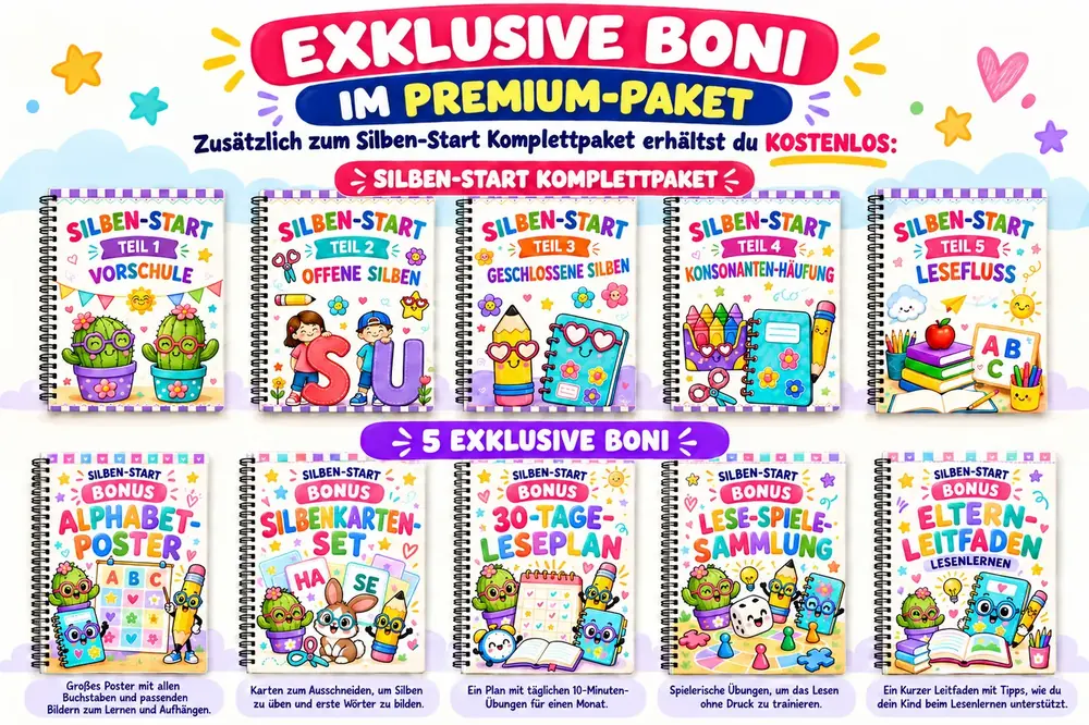 Silben-Start mit 5 exklusiven Boni